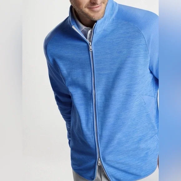 Peter Millar Liberty Blue Vista Hybrid Full-Zip Jacket Size 2XL NWT - Picture 2 of 8